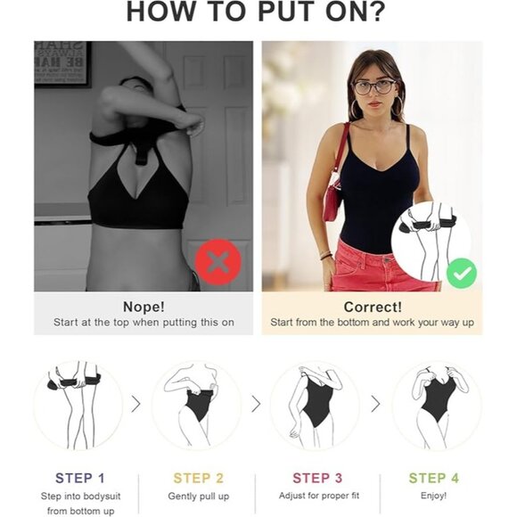 SHAPERX Women's Shapewear thong bodysuit Tummy Control Shaper Seamless Snatched - Picture 5 of 6